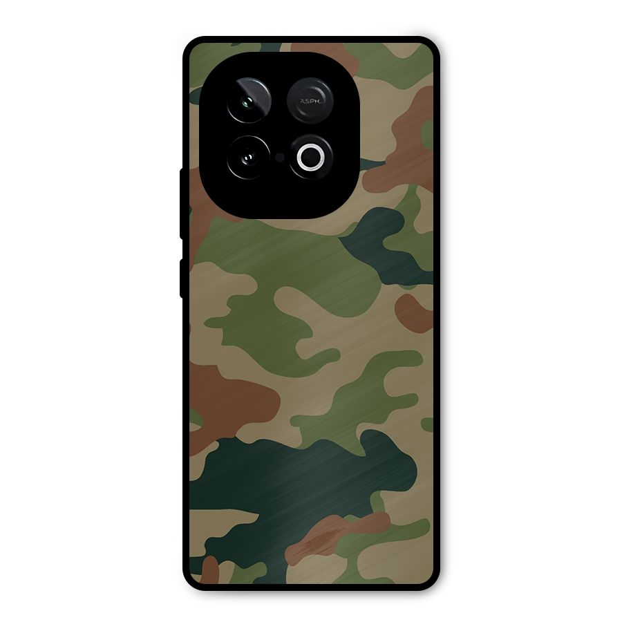Army Camouflage Metal Back Case for iQOO Neo 10