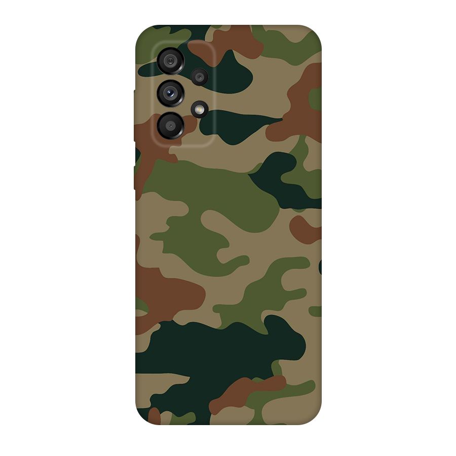 Army Camouflage Original Polycarbonate Back Case for Galaxy A73 5G