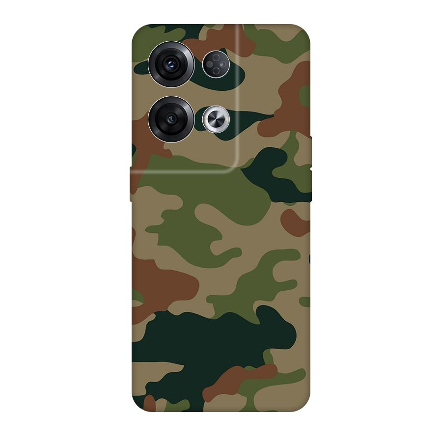 Army Camouflage Original Polycarbonate Back Case for Oppo Reno8 Pro 5G