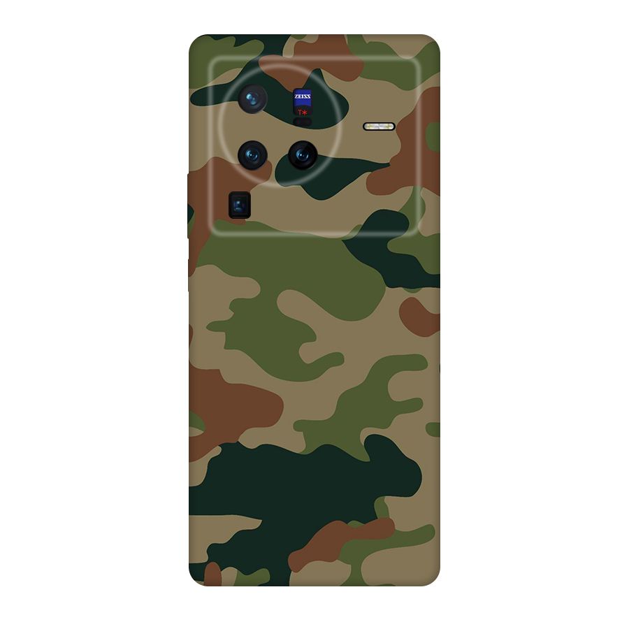 Army Camouflage Original Polycarbonate Back Case for Vivo X80