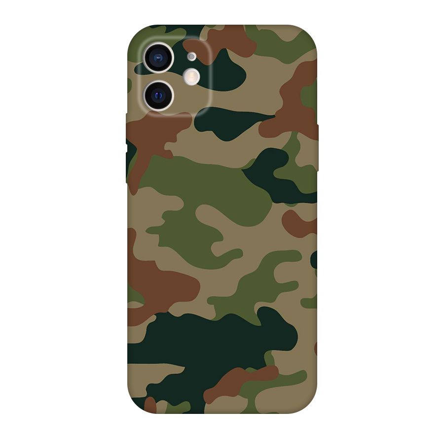 Army Camouflage Original Polycarbonate Back Case for iPhone 12