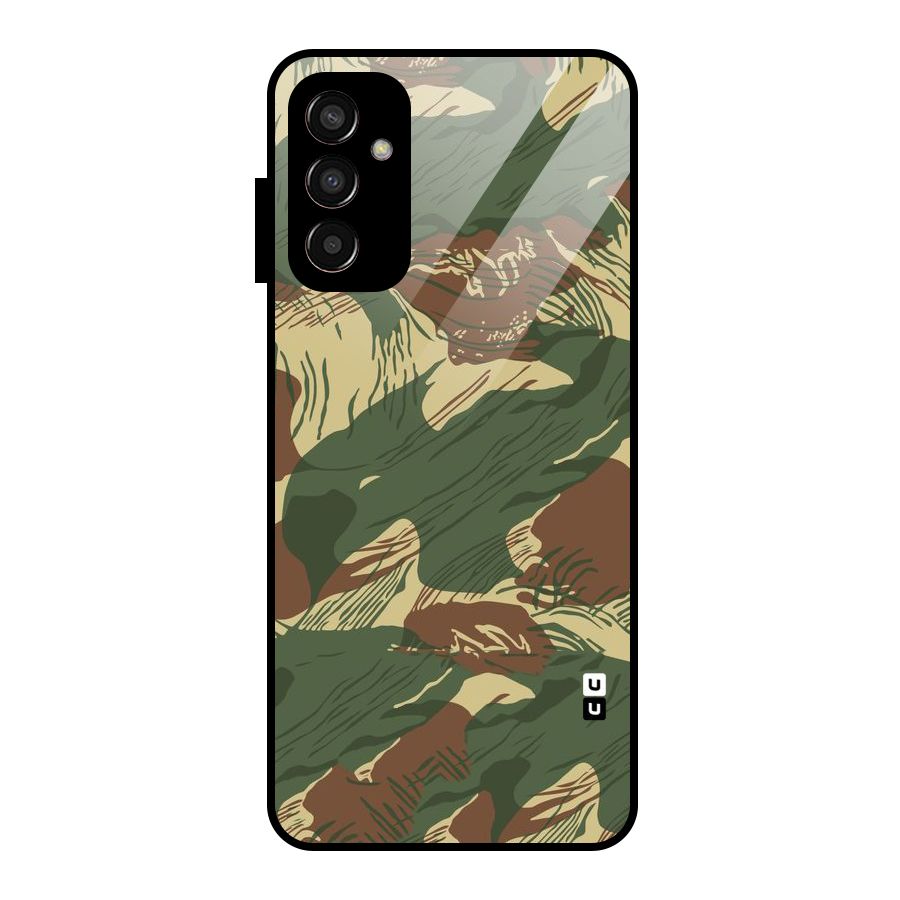 Army Design Glass Back Case for Galaxy F13
