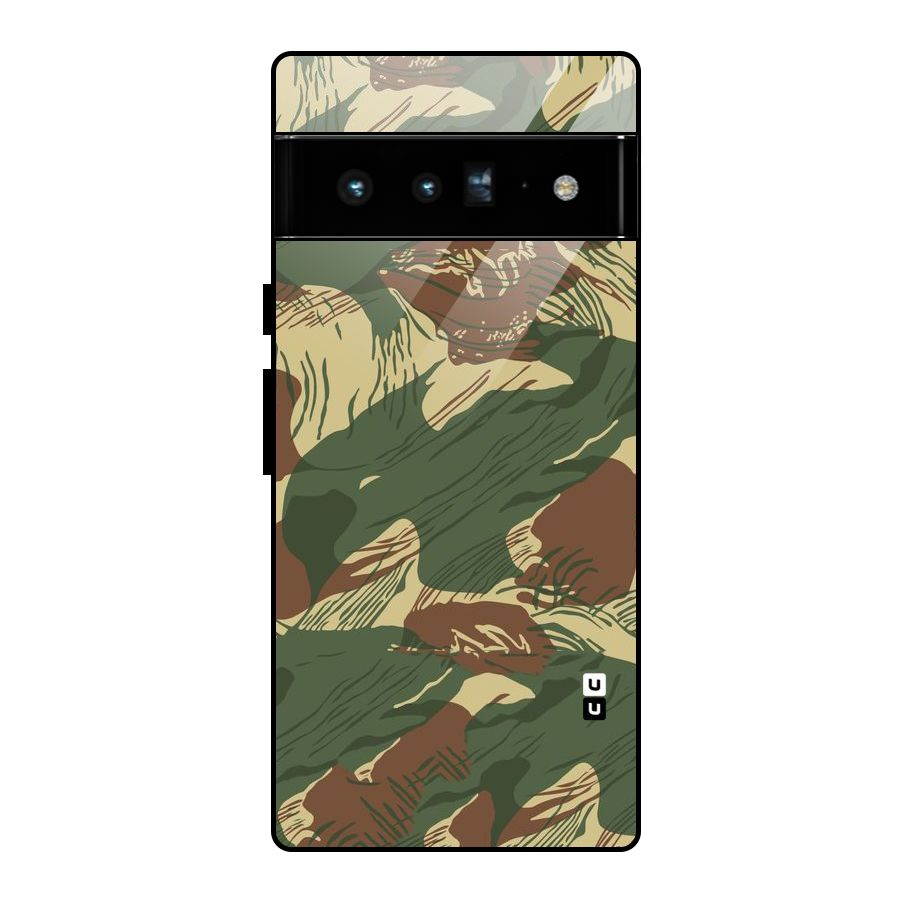Army Design Glass Back Case for Google Pixel 6 Pro