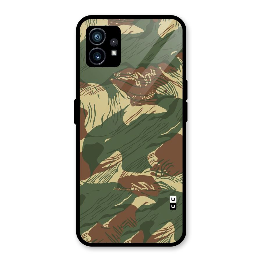 Army Design Glass Back Case for Nothing Phone 1