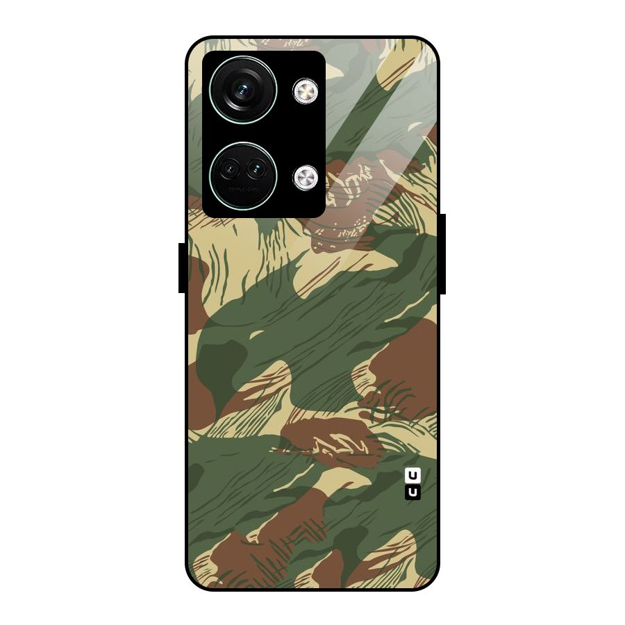 Army Design Glass Back Case for Oneplus Nord 3