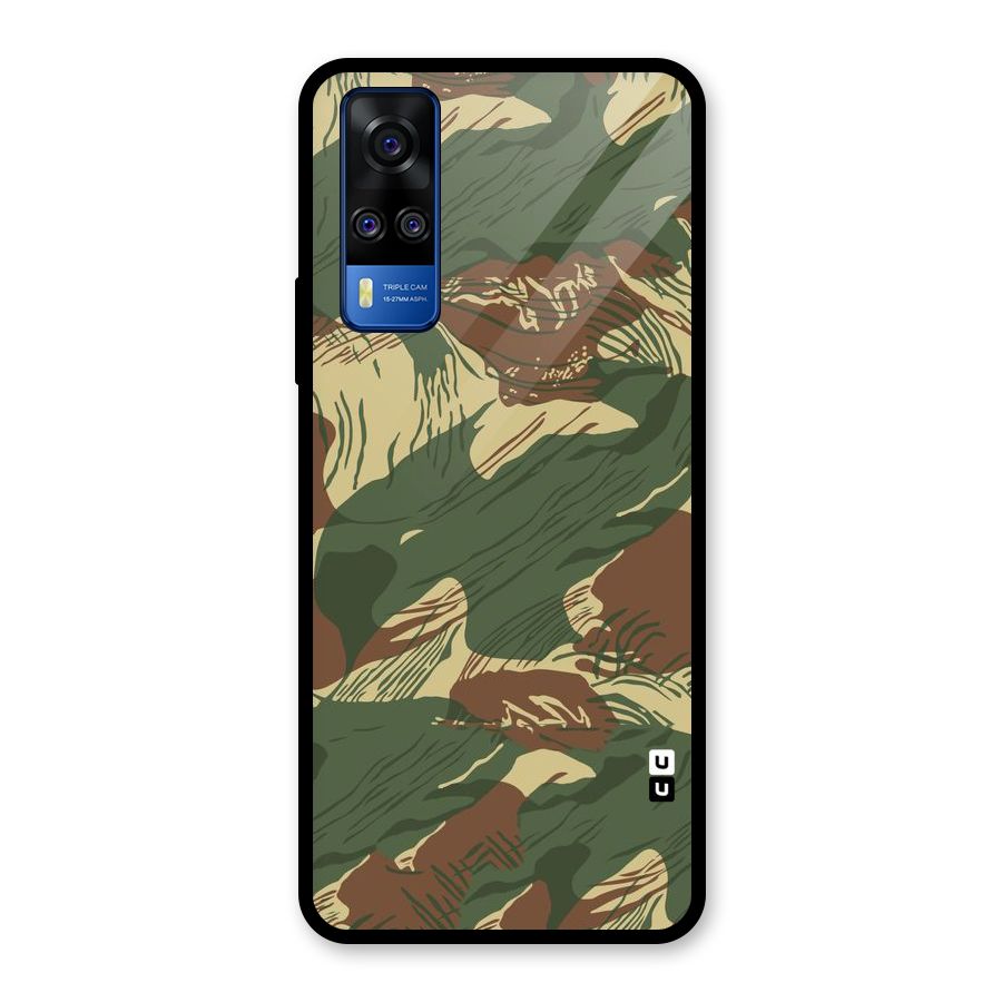 Army Design Glass Back Case for Vivo Y31