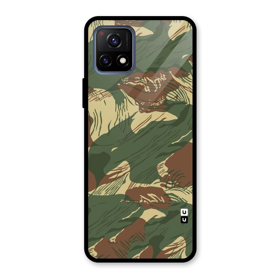 Army Design Glass Back Case for Vivo Y72 5G