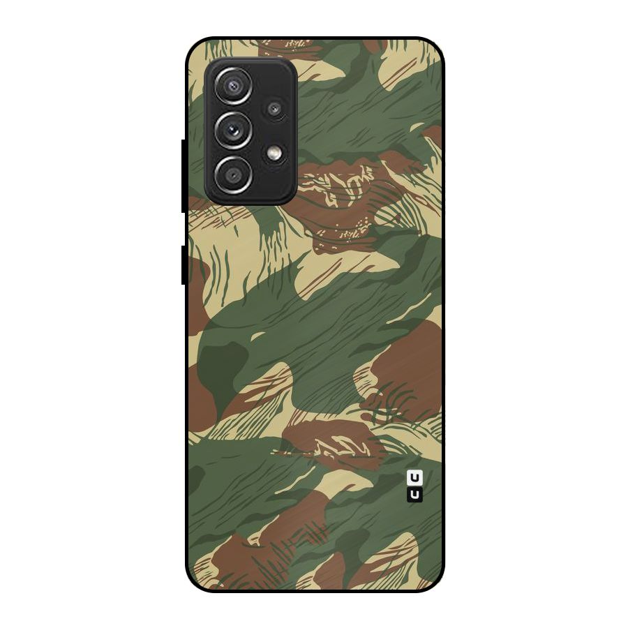Army Design Metal Back Case for Galaxy A52s 5G