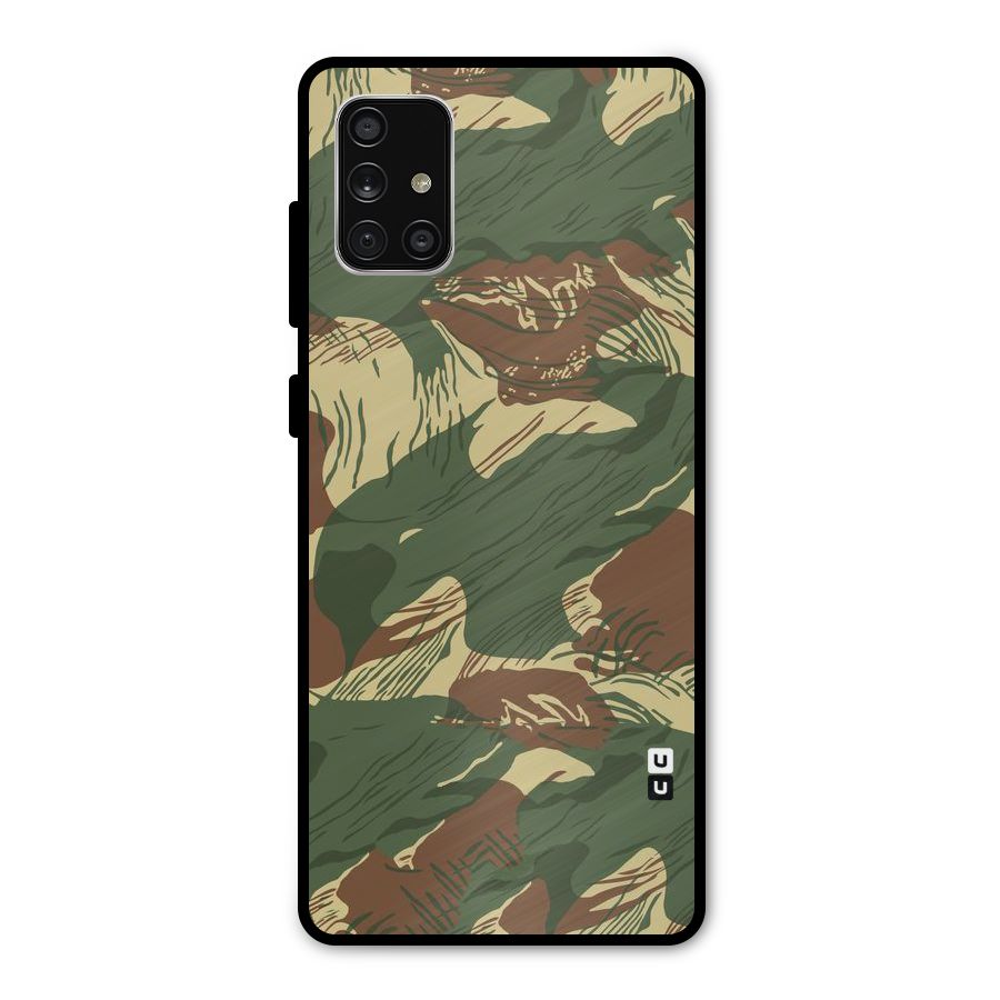 Army Design Metal Back Case for Galaxy A71