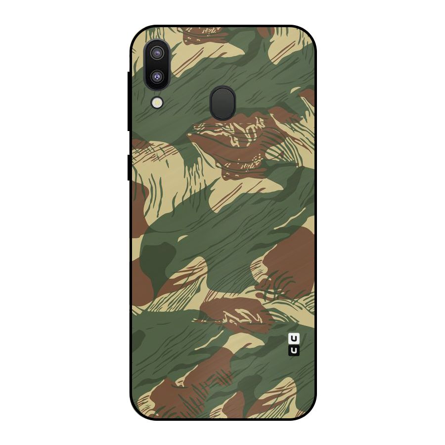 Army Design Metal Back Case for Galaxy M20
