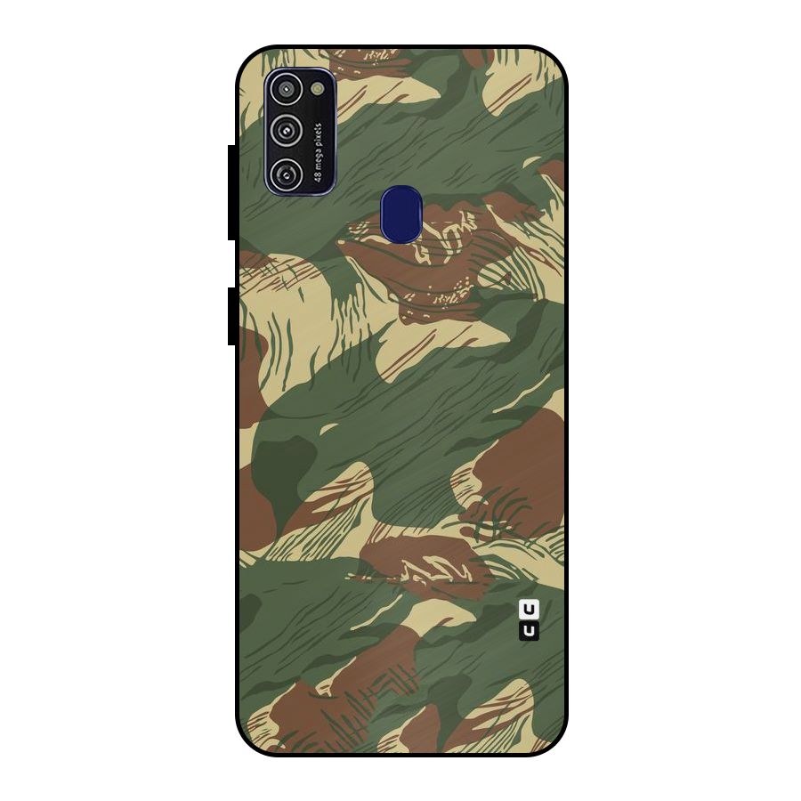 Army Design Metal Back Case for Galaxy M21
