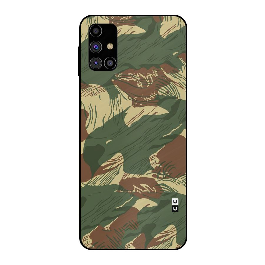 Army Design Metal Back Case for Galaxy M31s
