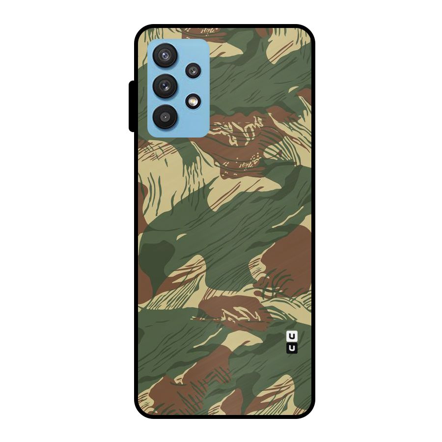 Army Design Metal Back Case for Galaxy M32 5G