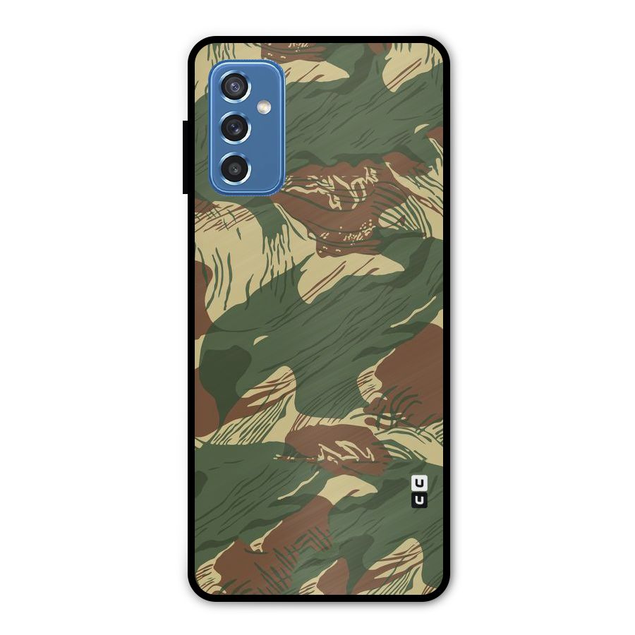 Army Design Metal Back Case for Galaxy M52 5G