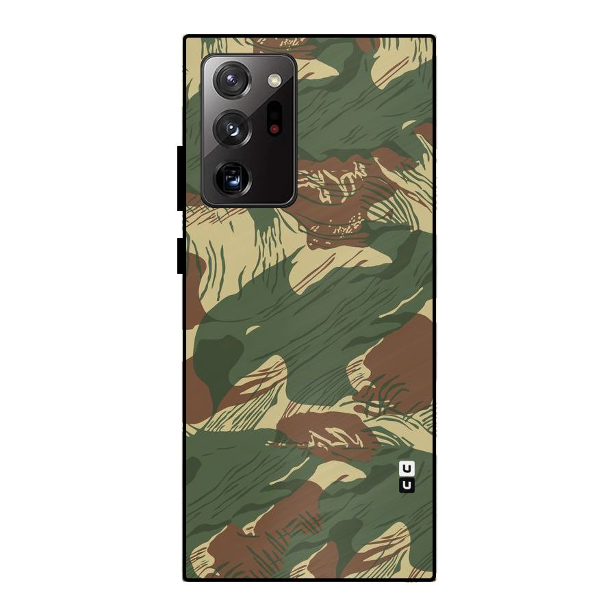 Army Design Metal Back Case for Galaxy Note 20 Ultra