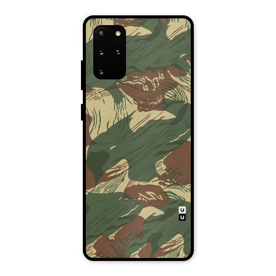 Army Design Metal Back Case for Galaxy S20 Plus