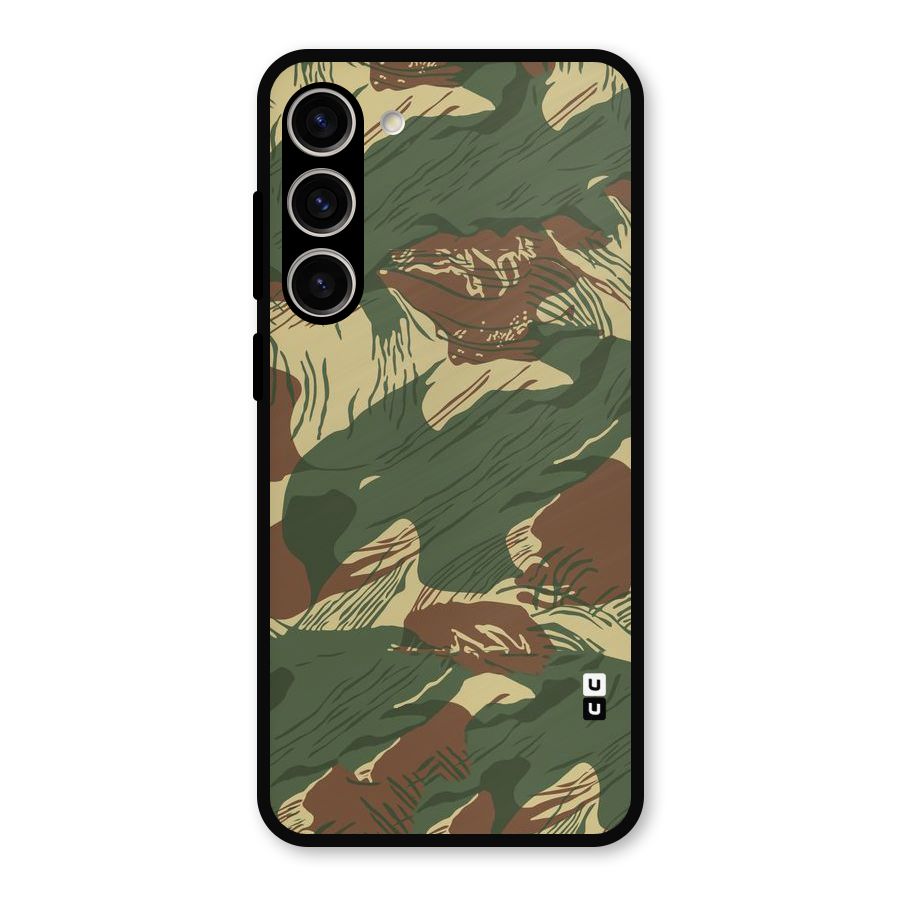 Army Design Metal Back Case for Galaxy S23 Plus