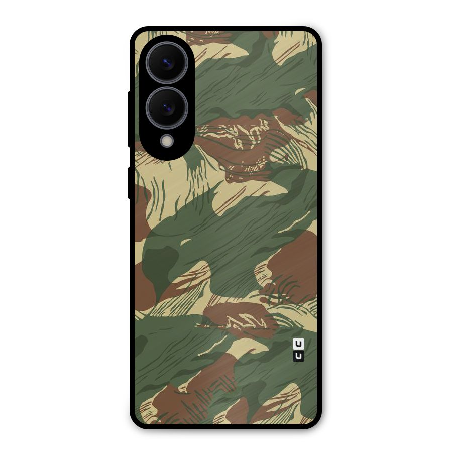 Army Design Metal Back Case for Galaxy S25 Edge