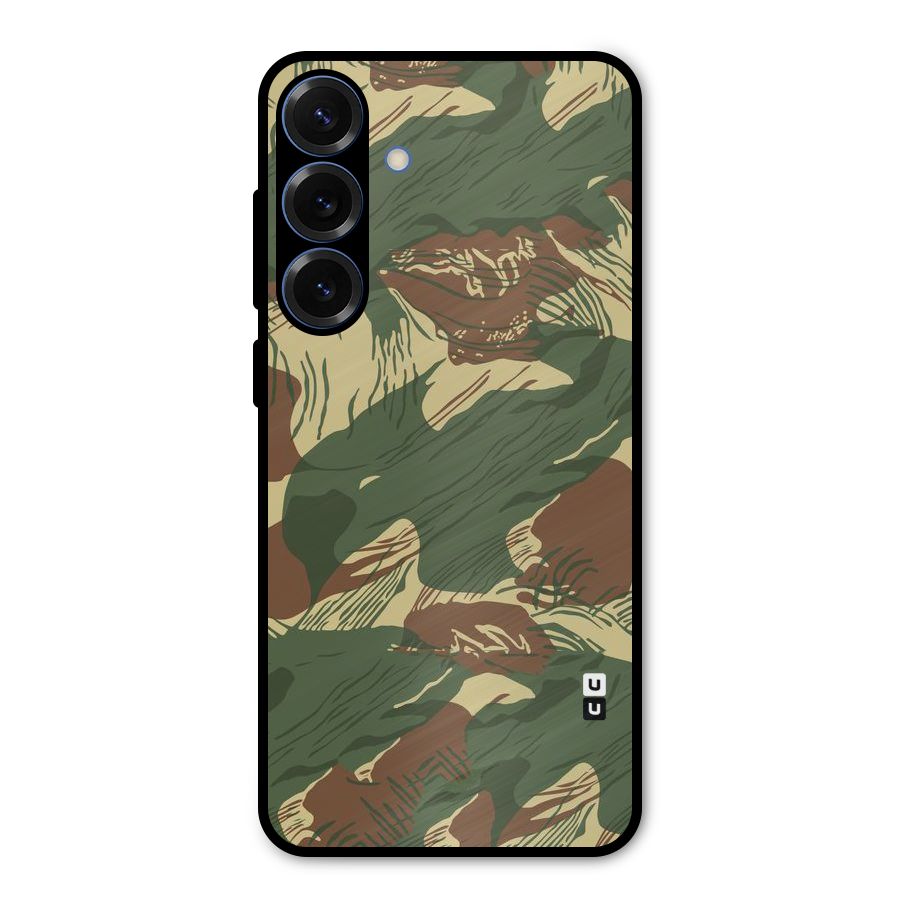Army Design Metal Back Case for Galaxy S25 Plus