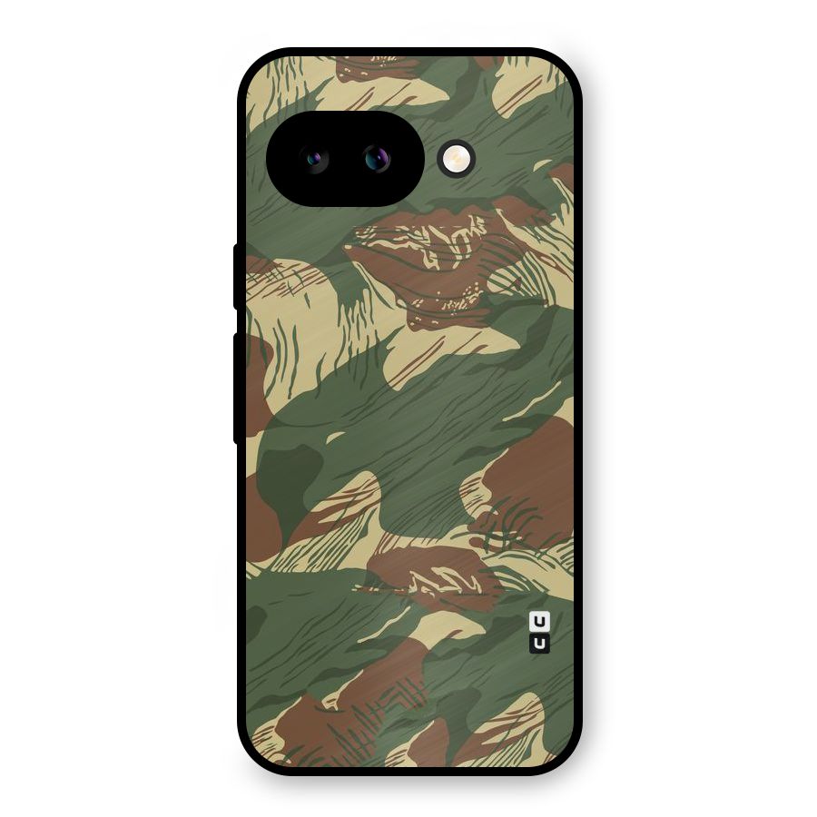 Army Design Metal Back Case for Google Pixel 9a