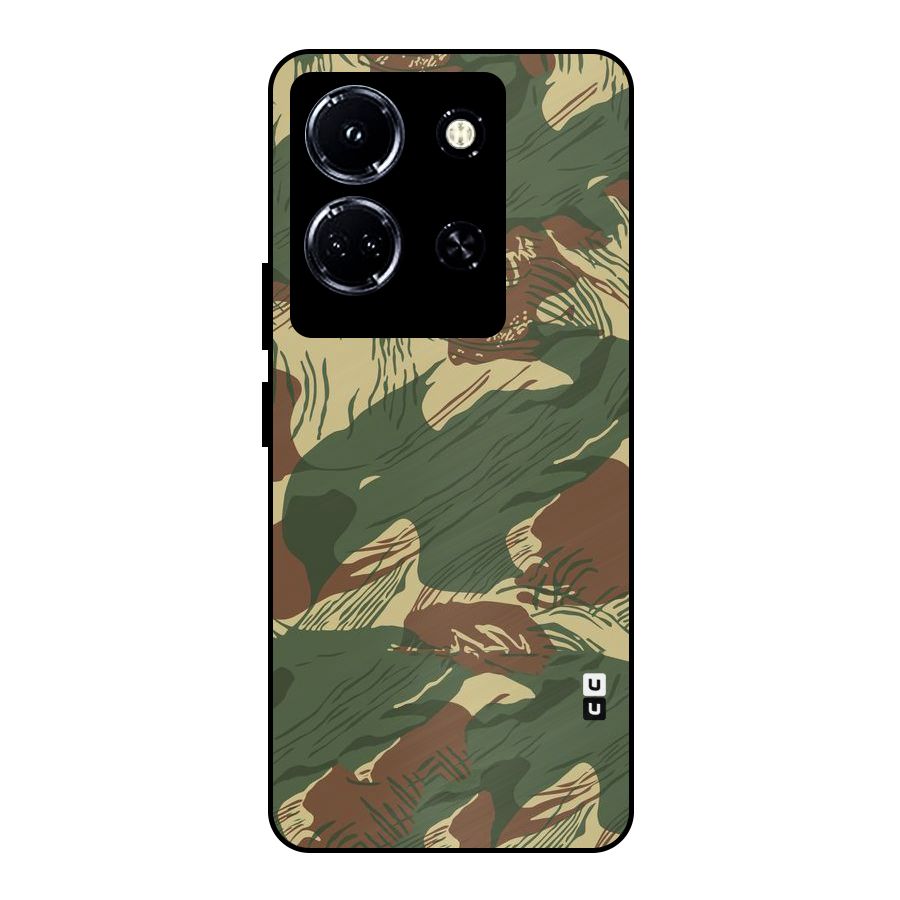Army Design Metal Back Case for Infinix Note 30 5G