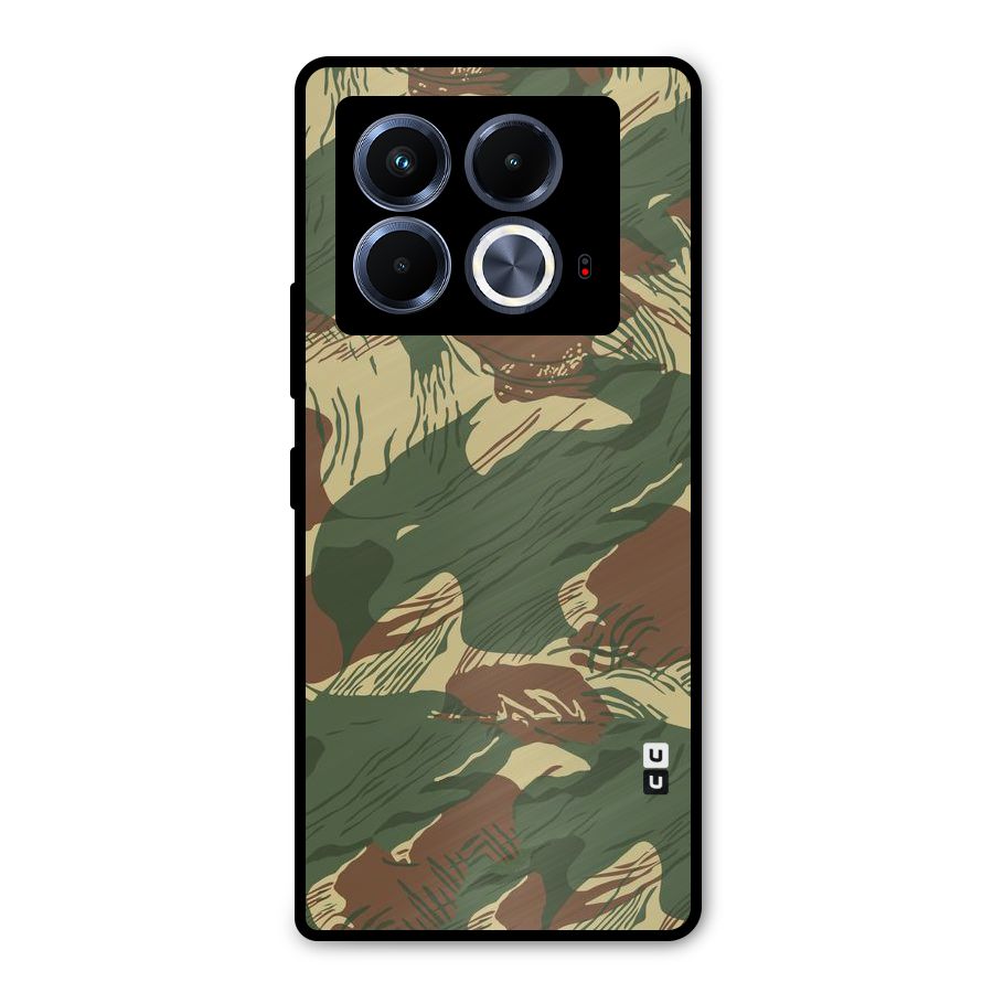 Army Design Metal Back Case for Infinix Note 40 5G