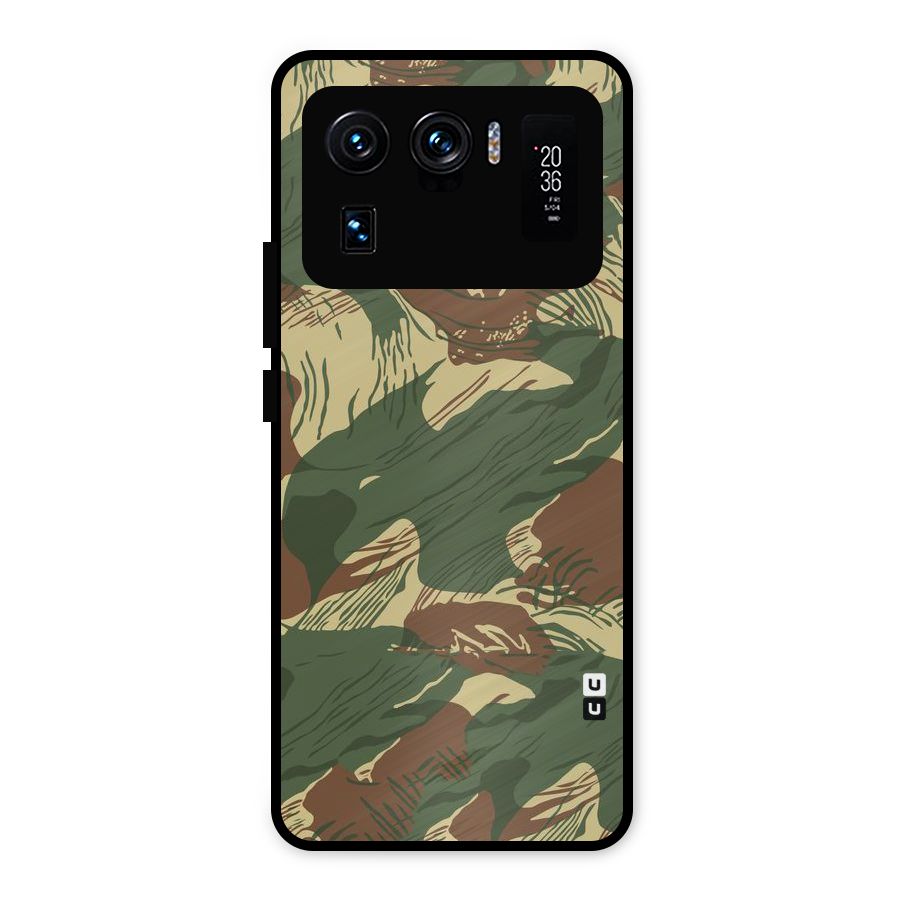 Army Design Metal Back Case for Mi 11 Ultra