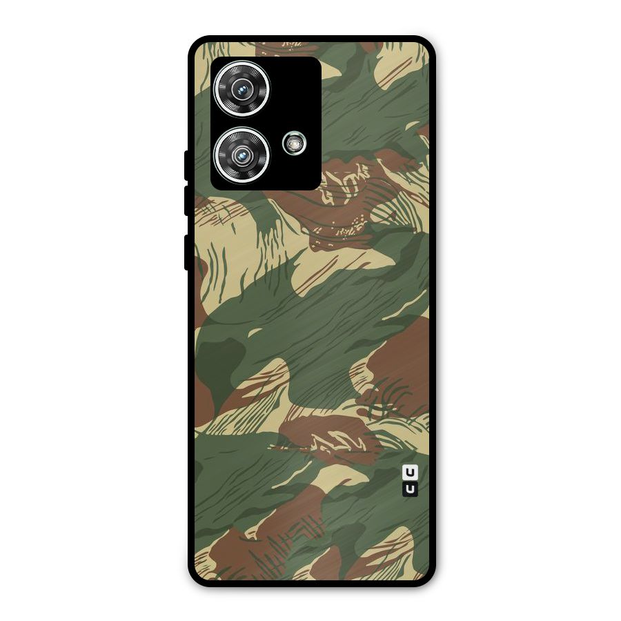 Army Design Metal Back Case for Motorola Edge 40 Neo