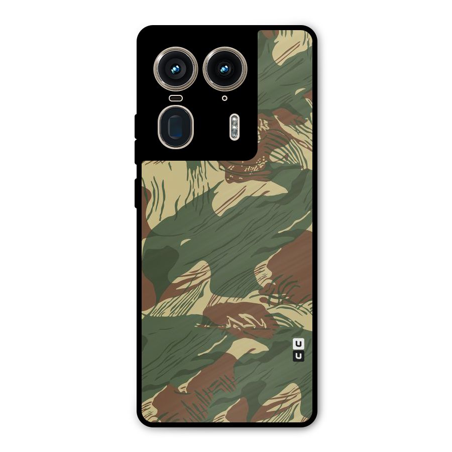 Army Design Metal Back Case for Motorola Edge 50 Ultra