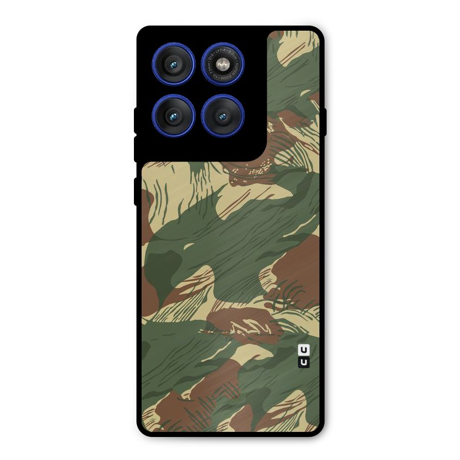 Army Design Metal Back Case for Motorola Edge 60 Pro