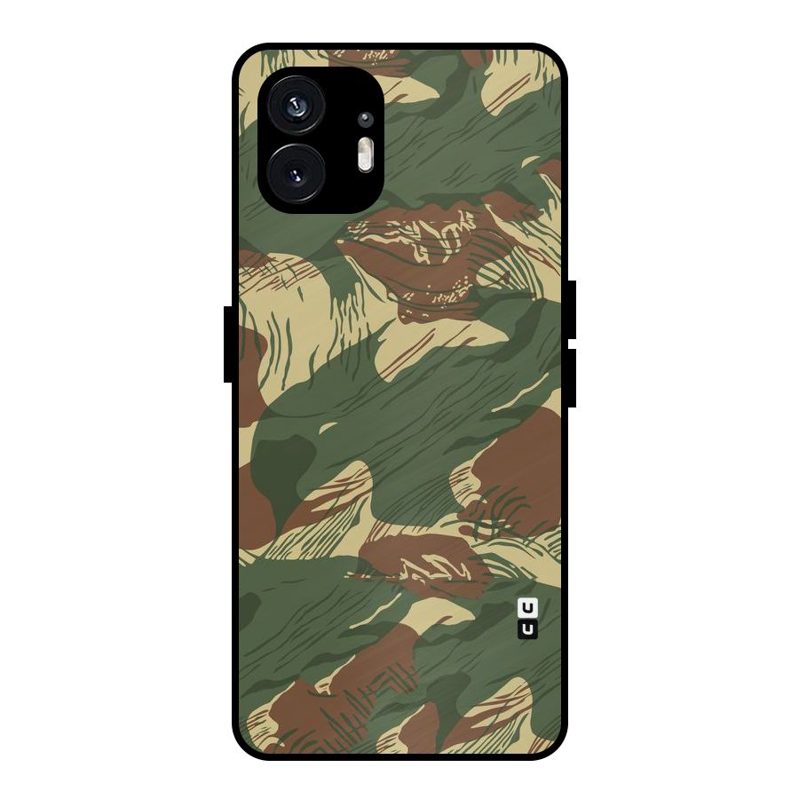 Army Design Metal Back Case for Nothing Phone 2