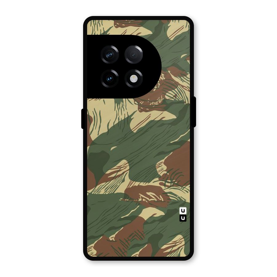 Army Design Metal Back Case for OnePlus 11R