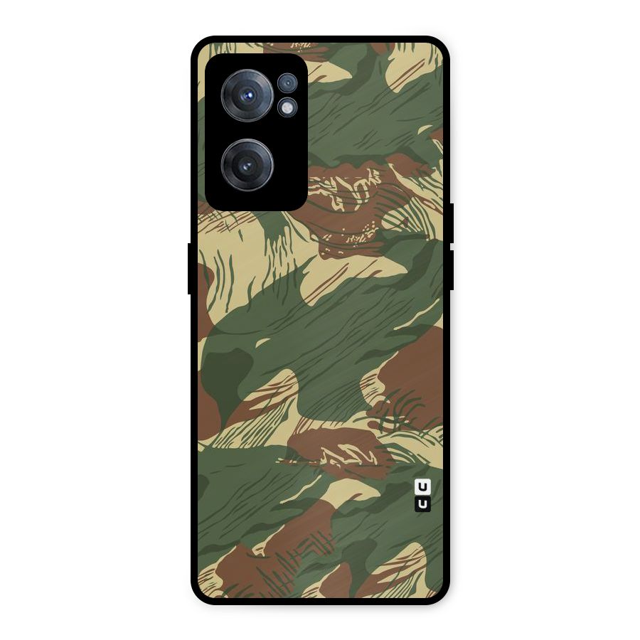 Army Design Metal Back Case for OnePlus Nord CE 2 5G