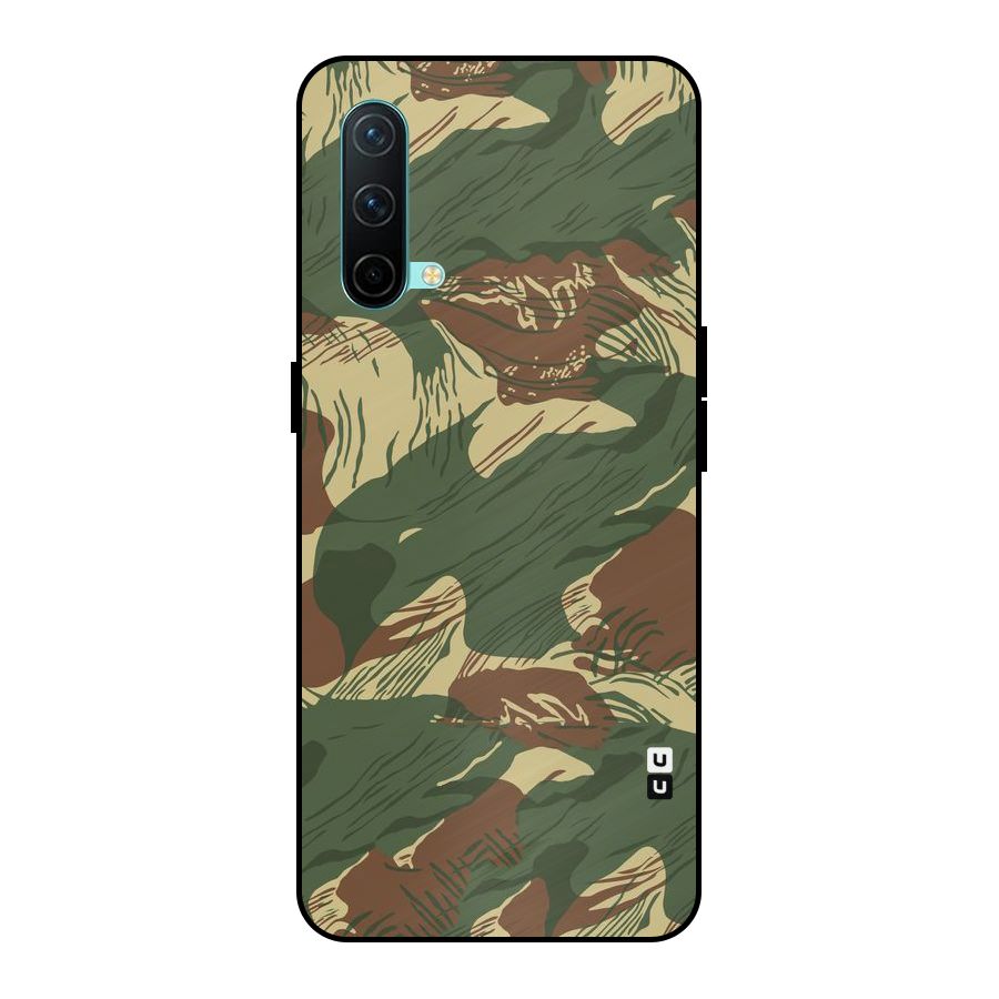 Army Design Metal Back Case for OnePlus Nord CE 5G