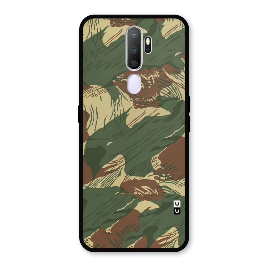 Army Design Metal Back Case for Oppo A9 (2020)