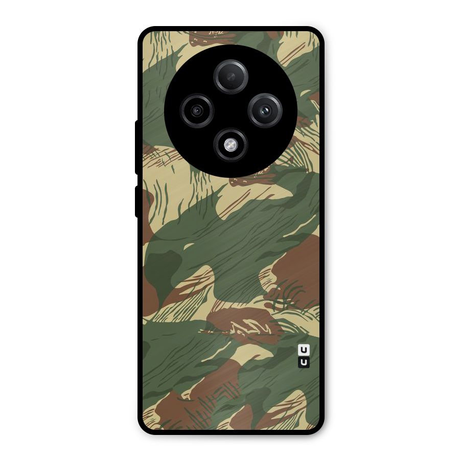 Army Design Metal Back Case for Oppo F27 Pro Plus
