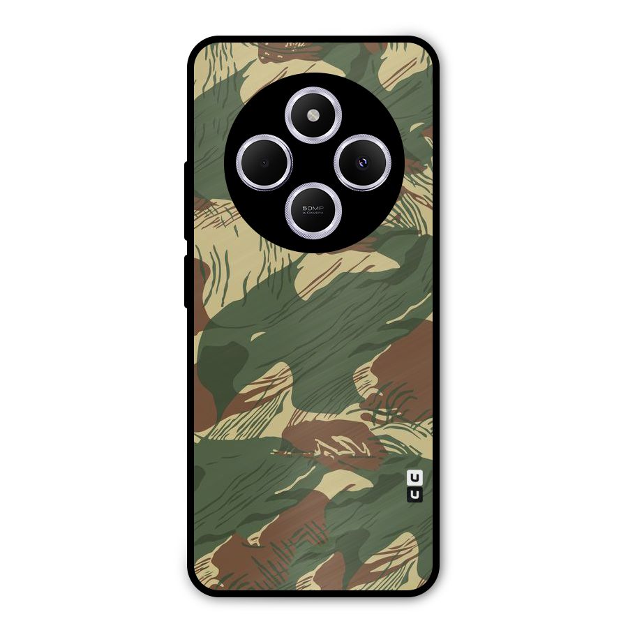 Army Design Metal Back Case for Poco C75 5G