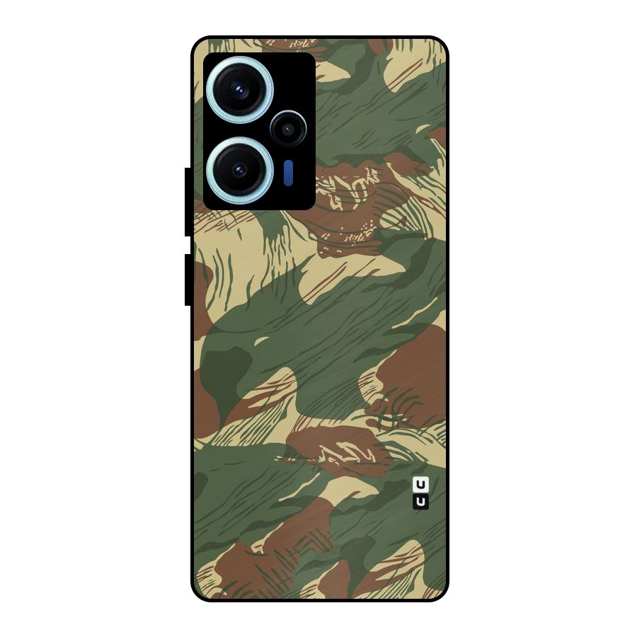 Army Design Metal Back Case for Poco F5