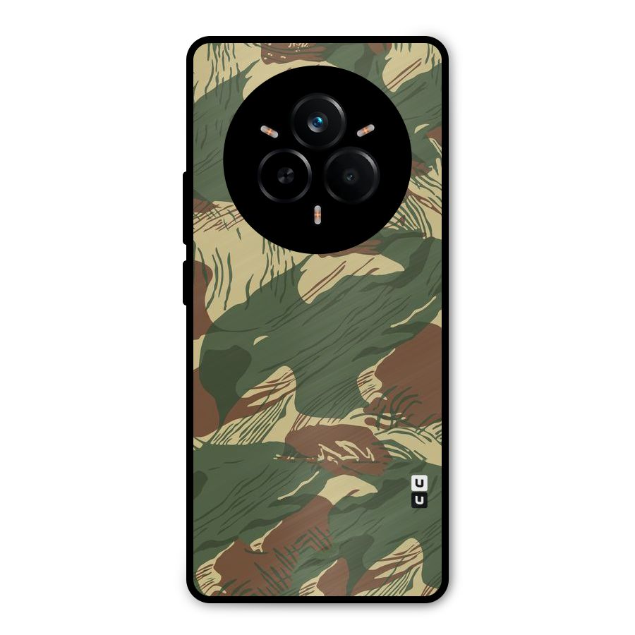 Army Design Metal Back Case for Realme 14 Pro