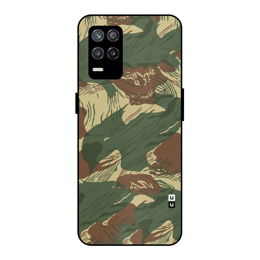 Army Design Metal Back Case for Realme 8 5G