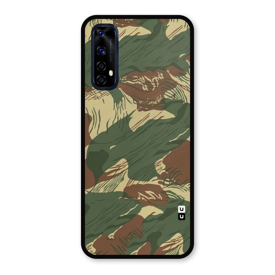 Army Design Metal Back Case for Realme Narzo 20 Pro