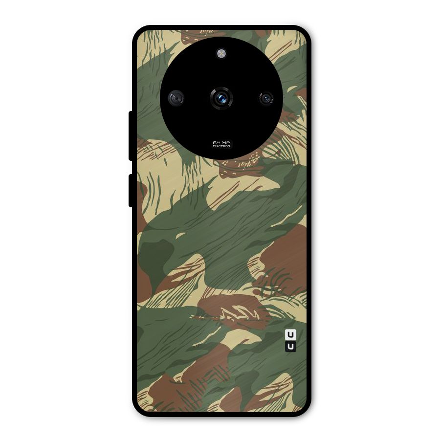 Army Design Metal Back Case for Realme Narzo 60 5G