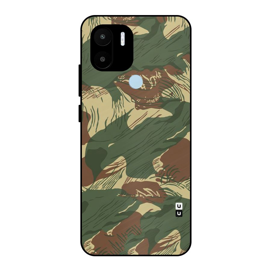 Army Design Metal Back Case for Redmi A1+