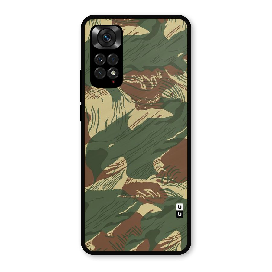 Army Design Metal Back Case for Redmi Note 11s