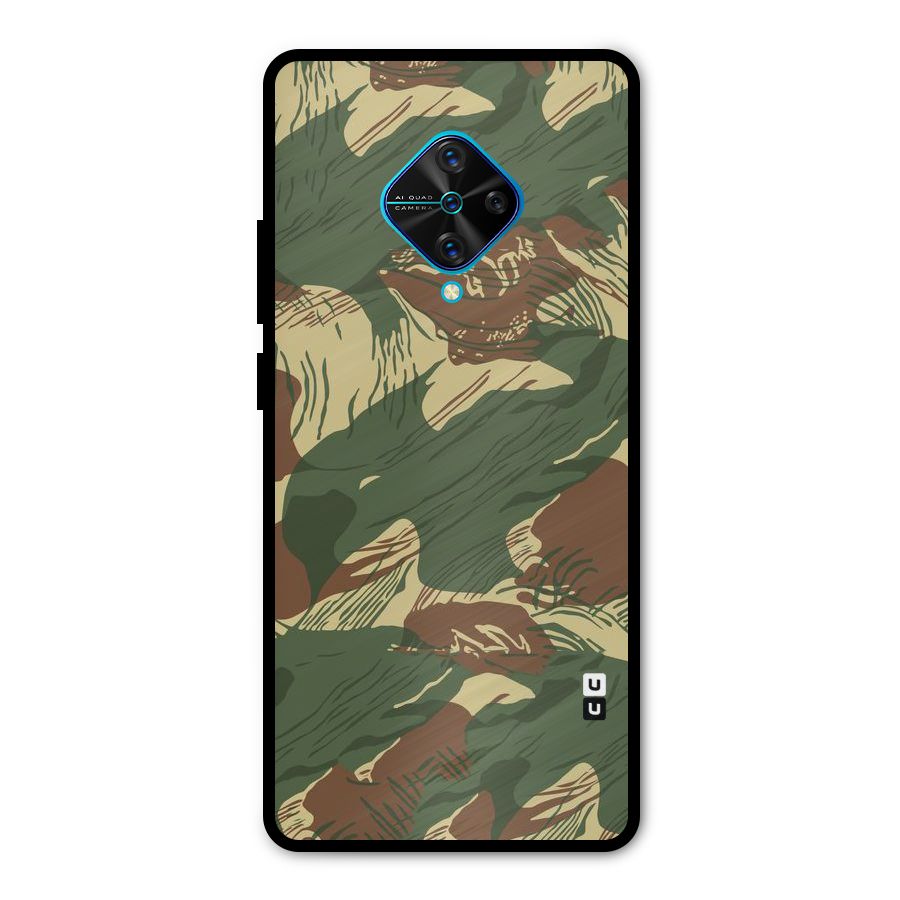 Army Design Metal Back Case for Vivo S1 Pro