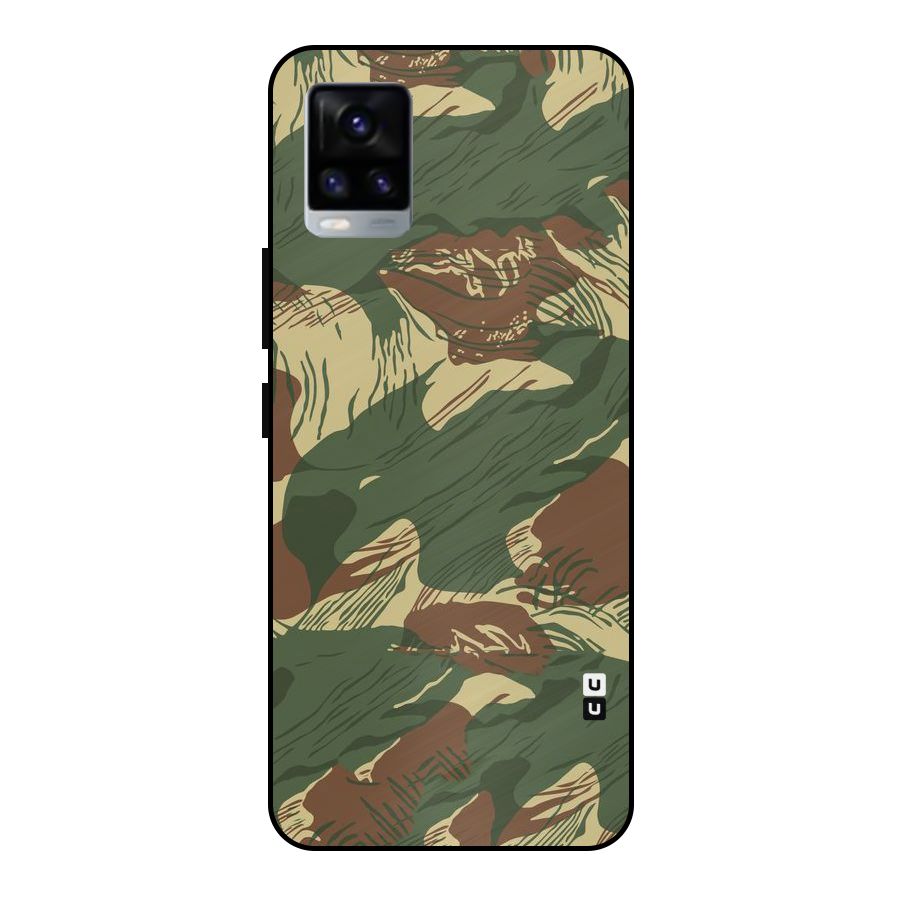 Army Design Metal Back Case for Vivo V20