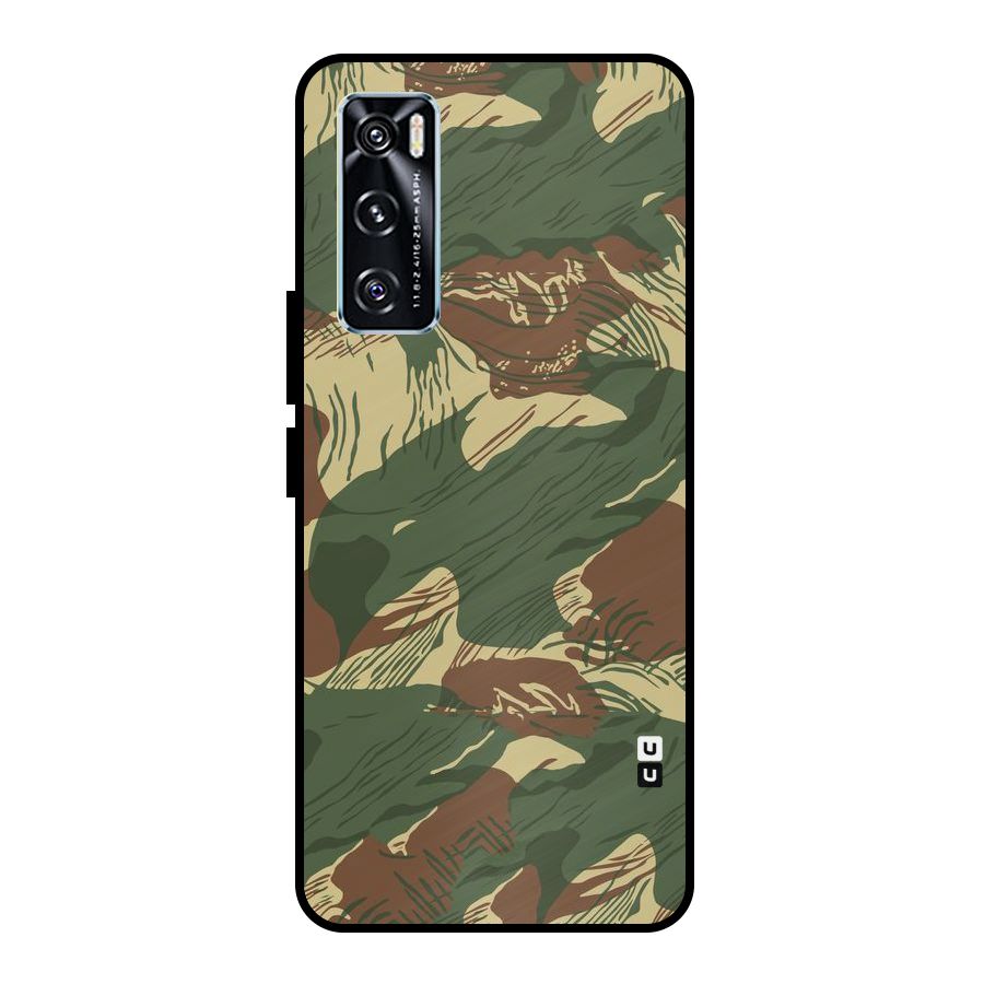 Army Design Metal Back Case for Vivo V20 SE