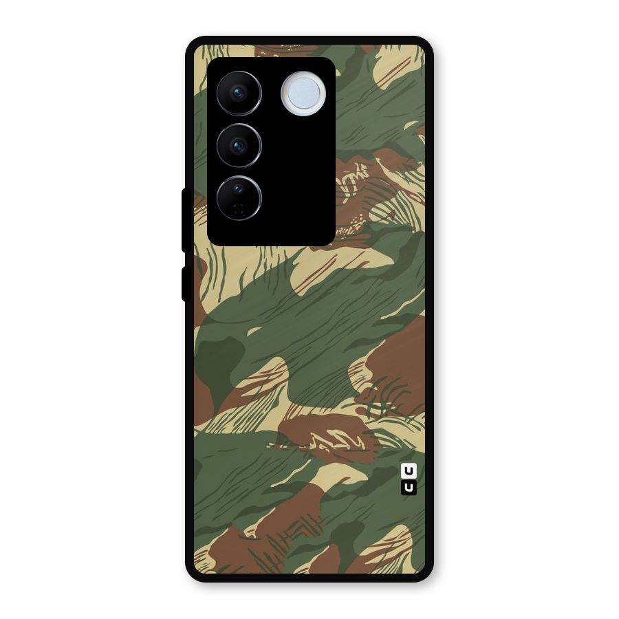 Army Design Metal Back Case for Vivo V27