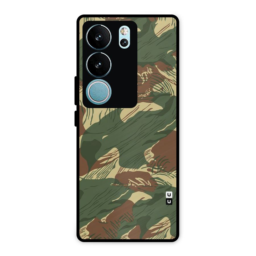 Army Design Metal Back Case for Vivo V29 Pro