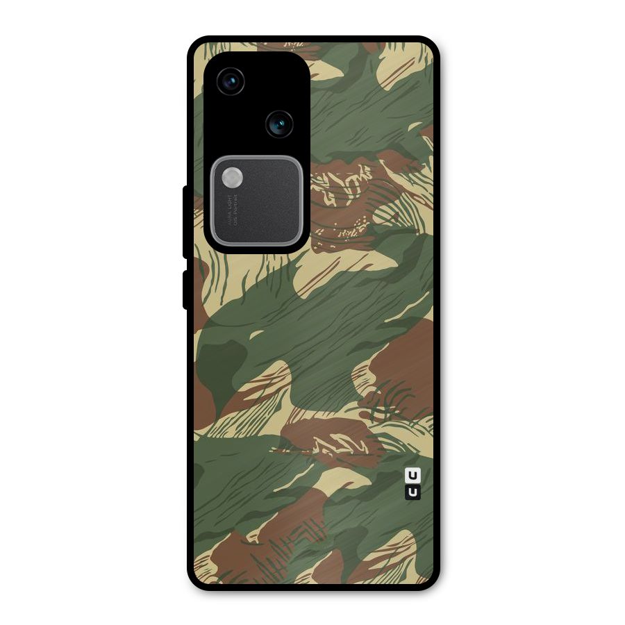 Army Design Metal Back Case for Vivo V30